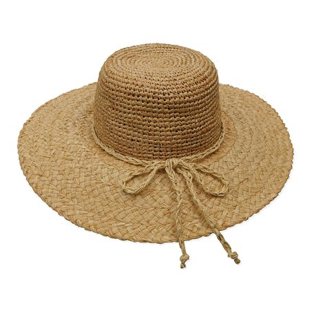 WOMANSWORK Raffia Sun Hat with 4in. Brim 273A